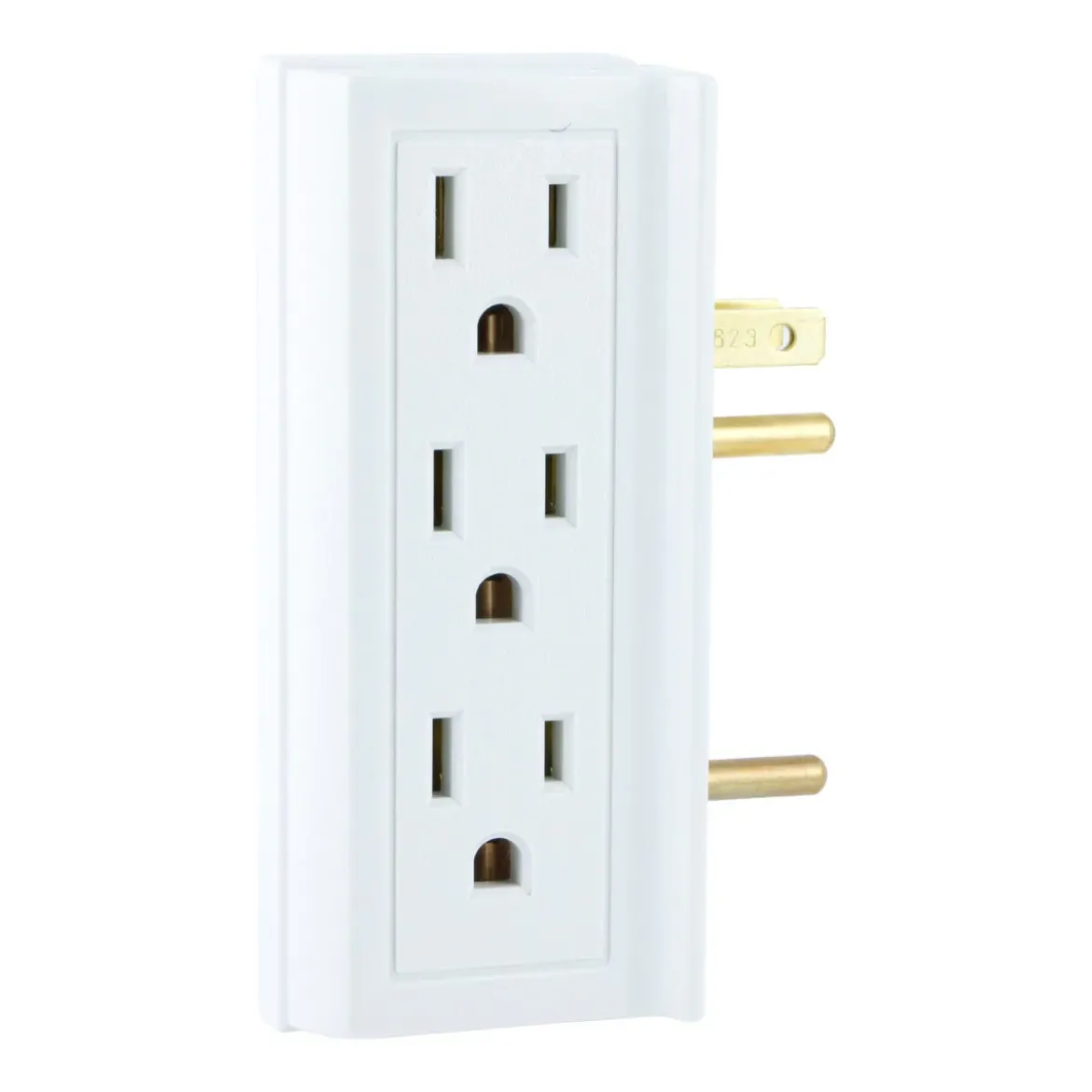 GE 6-Outlet Side-Access Wall Tap, White
