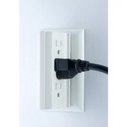GE 6-Outlet Side-Access Wall Tap, White