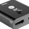GE 6-Outlet Surge Protector and 2-Outlet Surge Protector with 2 USB-C, 2ft and 245J, White, Combo Pack