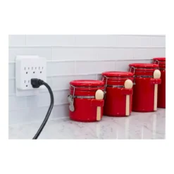 GE 6-Outlet Wall Tap with Surge Protection, White