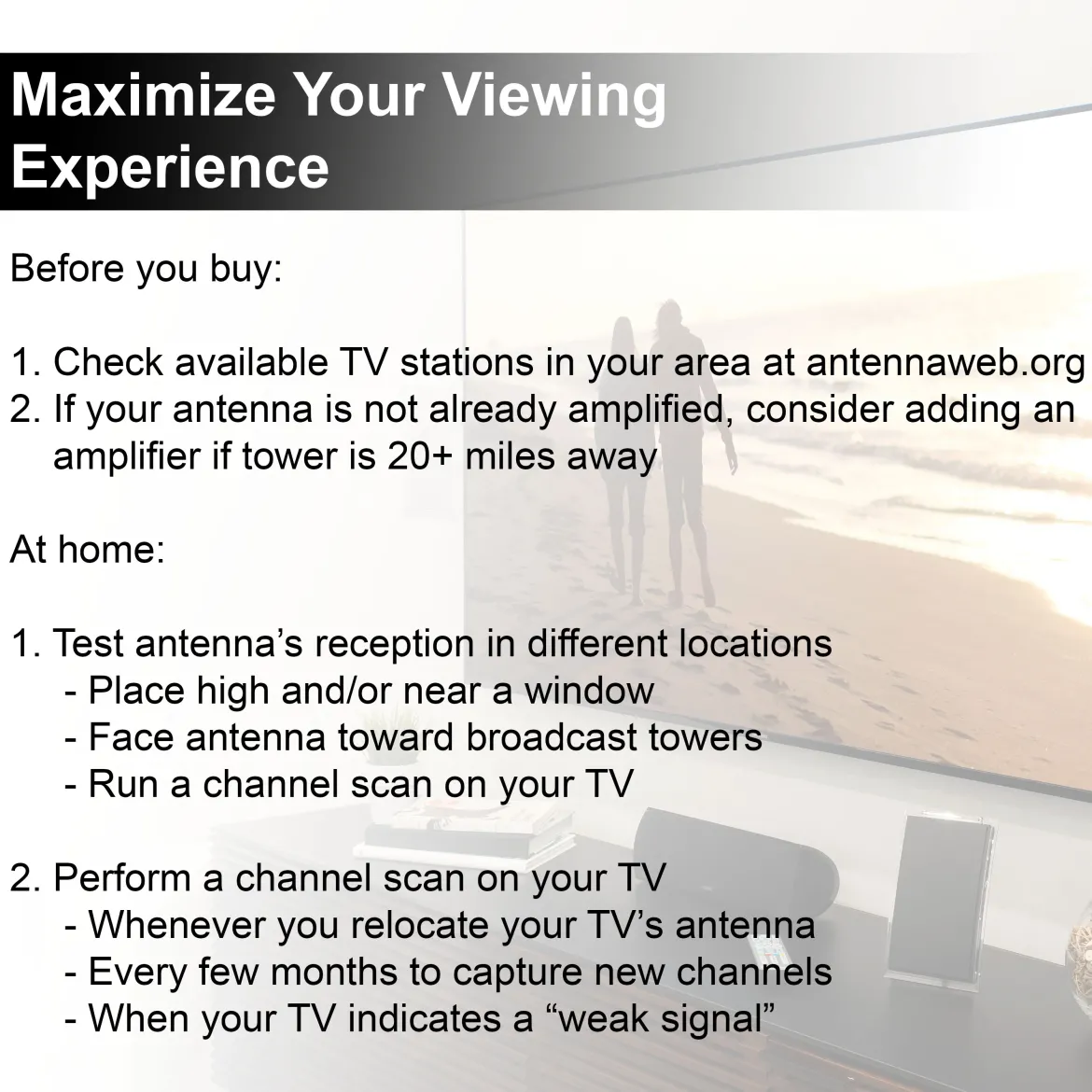 GE Pro Crystal HD Amplified Antenna