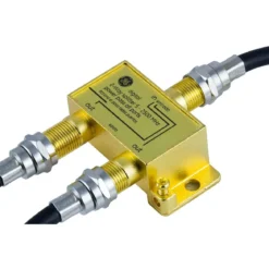 GE Pro Digital 2-Way Coaxial Splitter, Gold