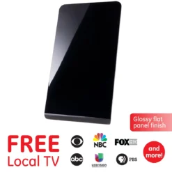 GE Pro Flat Panel HD Antenna, Black