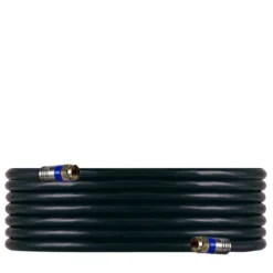 GE Pro 25ft. Quad-Shield RG6 Coaxial Cable, Black