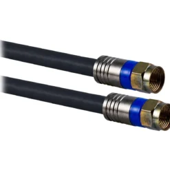 GE Pro 25ft. Quad-Shield RG6 Coaxial Cable, Black