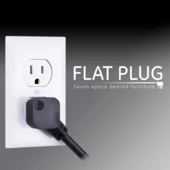 GE Pro 6-Outlet 4ft. Surge Protector, Black