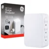 GE Pro 6-Outlet Wall Tap with Surge Protection, White