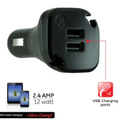 GE Pro Wrap-n-Charger 2 USB Car Charger