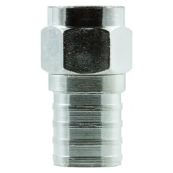 GE RG6 Crimp-On F-Type Connectors, Silver, 2 Pack