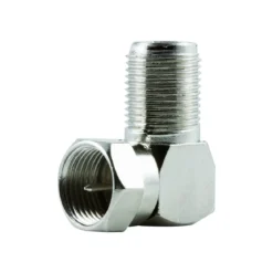 GE Right-Angle F Connector, Silver