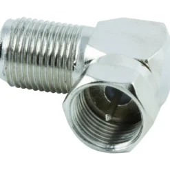 GE Right-Angle F Connector, Silver