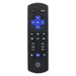 GE Roku TV Replacement Remote, Black