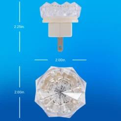 GE SleepLite Jewel Always On LED Night Light, Amber, 2 Pack