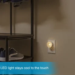 GE SleepLite Jewel Always On LED Night Light, Warm White, 4 Pack