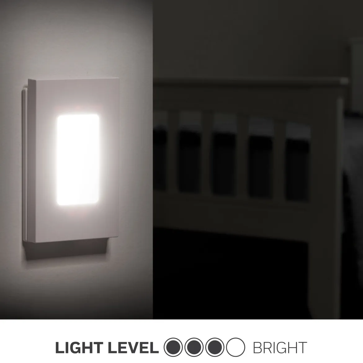 GE Slimline Coverlite Light Sensing LED Night Light, White