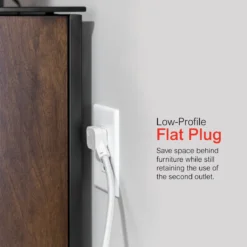 GE Surge Protector, 245J, Gray/White, 8ft.
