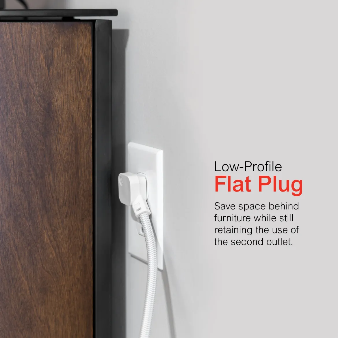 GE Surge Protector, 245J, Gray/White, 8ft.