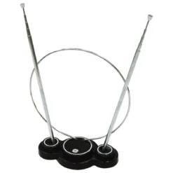 GE Traditional Loop and Rabbit Ears HD Antenna, Black