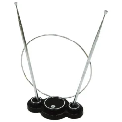 GE Traditional Loop and Rabbit Ears HD Antenna, Black
