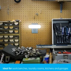 GE UltraBright Plug-In Automatic LED Light Bar, 4 Pack, White