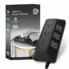 GE UltraPro ADAPT 9-Outlet Surge Protector, 2480J, 8ft. Braided Cord, Black