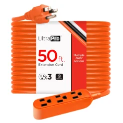 GE UltraPro 50ft. Outdoor Extension Cord, Orange