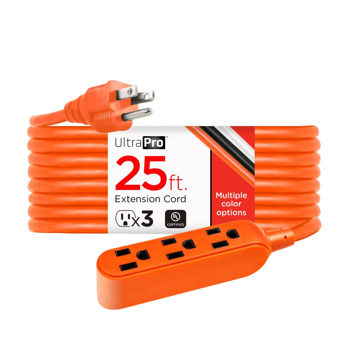 GE UltraPro 25ft. Outdoor Extension Cord, Orange