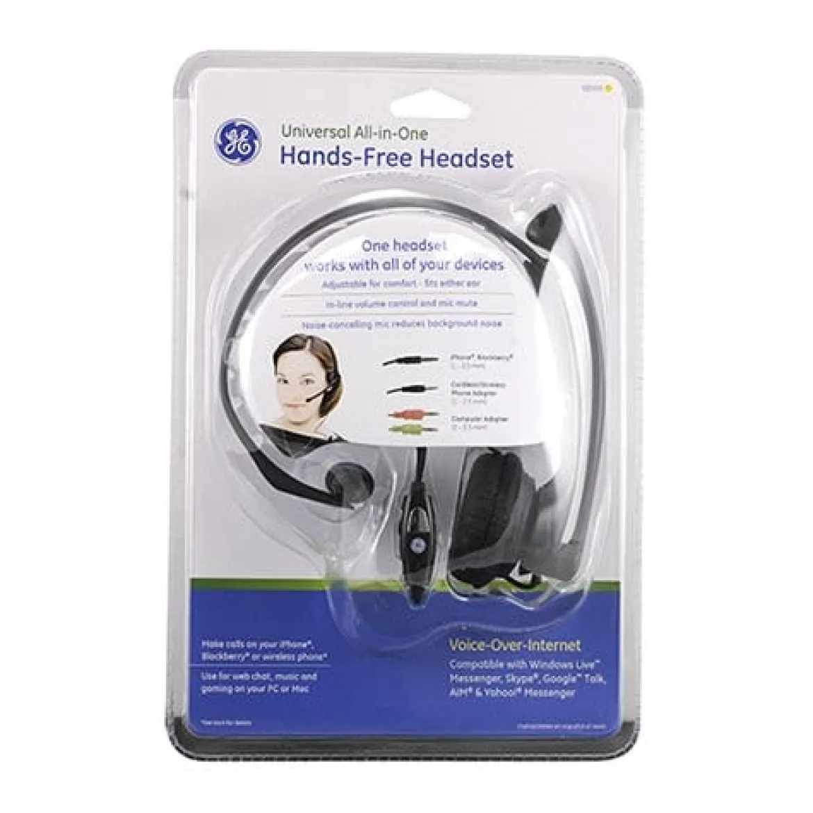 GE Universal All-in-One Hands-Free Headset