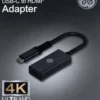 GE USB-C to 4K HDMI Multi-Monitor Adapter, Black