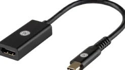 GE USB-C to 4K HDMI Multi-Monitor Adapter, Black