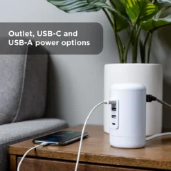 GE USB Desktop Charging Station, White