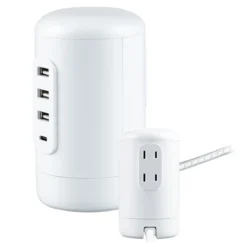 GE USB Desktop Charging Station, White