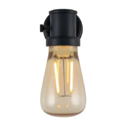 GE Vintage Light Sensing LED Night Light, Black