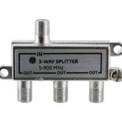 GE 3-Way Signal Splitter, Silver
