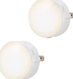 Lights By Night Color Changing GLO Dot Light Sensing LED Night Light, 2 Pack, White