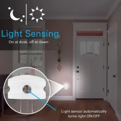 Lights by Night GLO Dot Light Sensing LED Night Light, White, 2 Pack