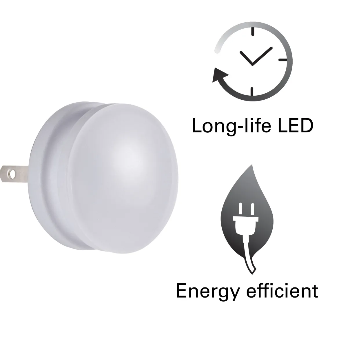 Lights by Night GLO Dot Light Sensing LED Night Light, White, 2 Pack