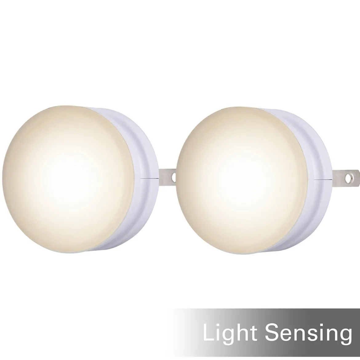 Lights by Night GLO Dot Light Sensing LED Night Light, White, 2 Pack