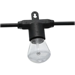 Lights by Night LED Bistro String Lights, 12 Bulbs, 24ft. Black Cord