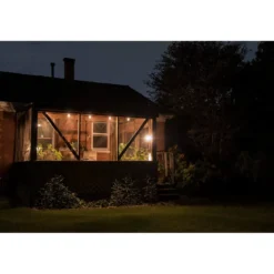 Lights by Night LED Bistro String Lights, 12 Bulbs, 24ft. Black Cord