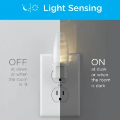 Lights by Night Light Sensing LED Night Light, 4 Pack, White