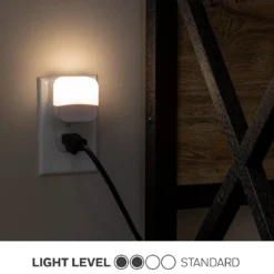 Lights by Night Mini Light Sensing LED Night Light, 6 Pack, White