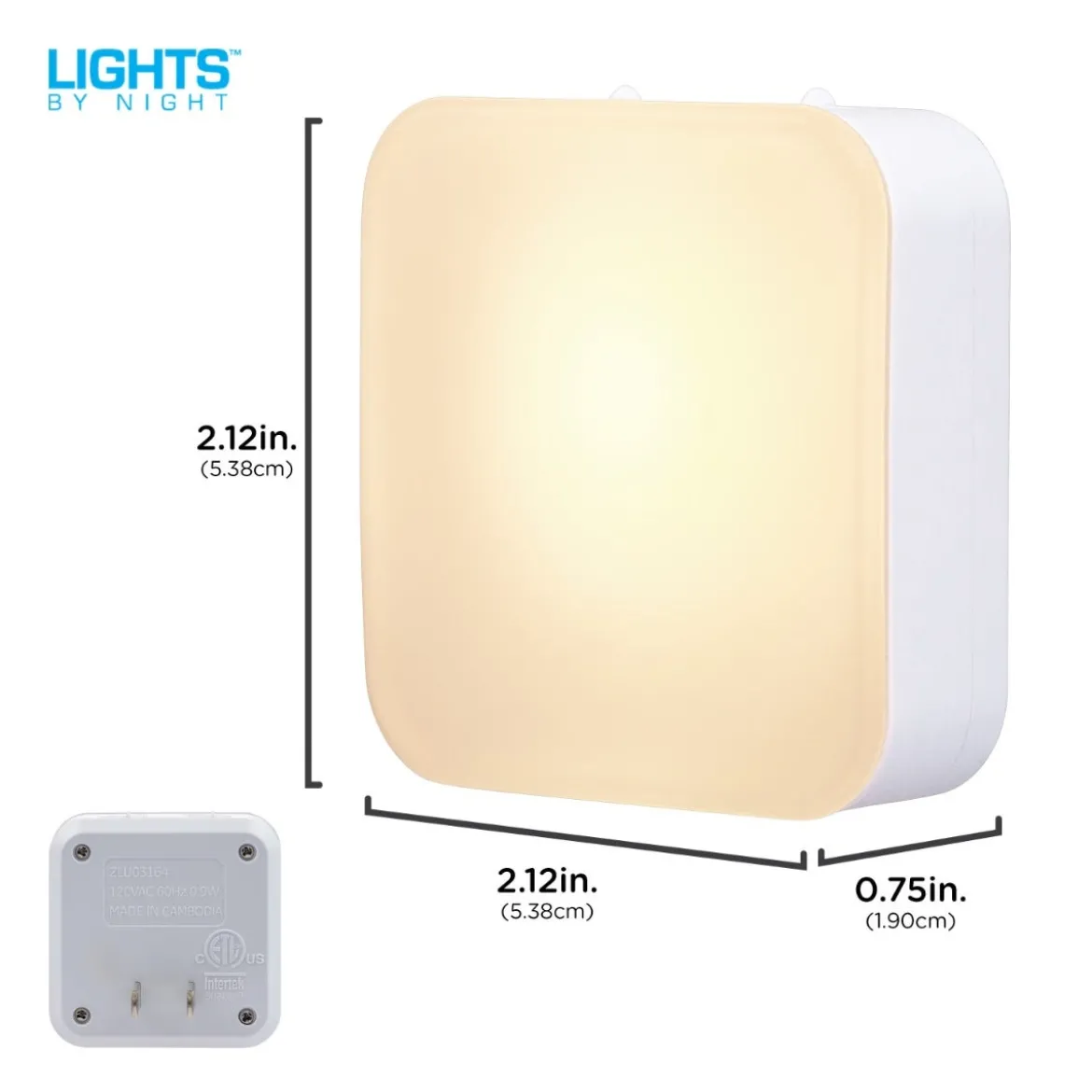 Lights by Night Tunable White Light Sensing Dimmable LED Night Light, 4 Pack