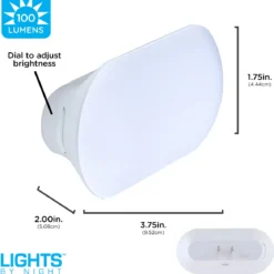 Lights by Night UltraBrite Light Sensing LED Dimmable Mini Night Light