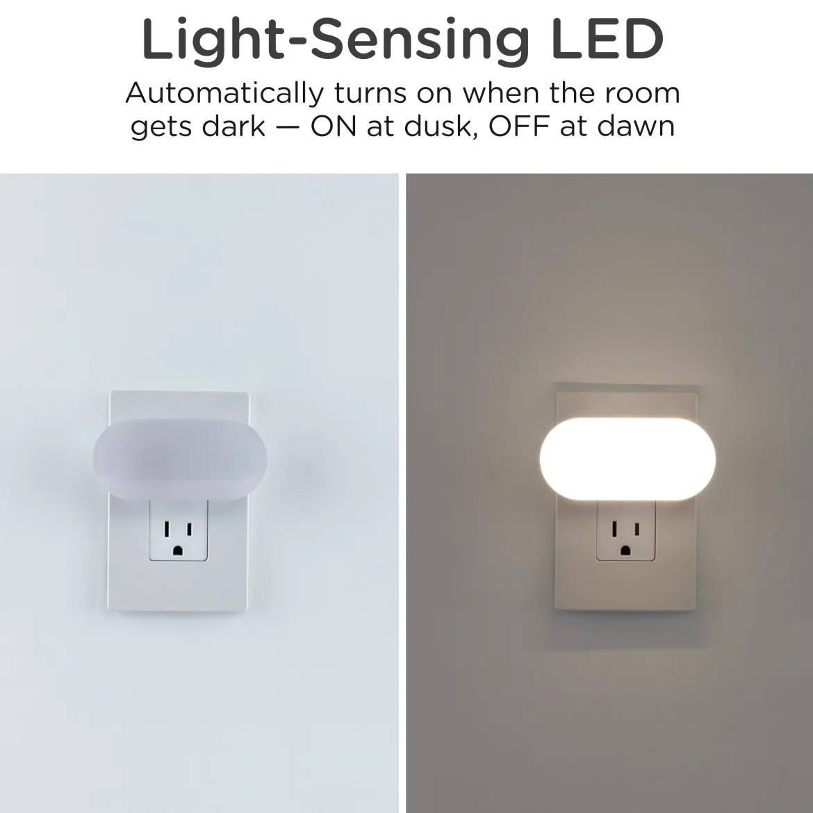 Lights by Night UltraBrite Light Sensing LED Dimmable Mini Night Light