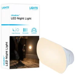 Lights by Night UltraBrite Light Sensing LED Dimmable Mini Night Light