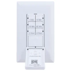 myTouchSmart Indoor In-Wall Push Button Countdown Digital Timer, White/Almond