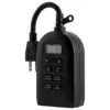myTouchSmart Indoor/Outdoor Plug-In Simple Digital Timer, Black