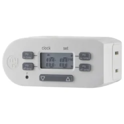 myTouchSmart Indoor Plug-In Simple Set Digital Bar Timer, White