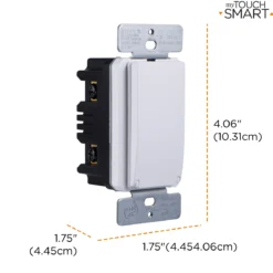 myTouchSmart SunSmart Indoor In-Wall All-in-One Digital Timer, White